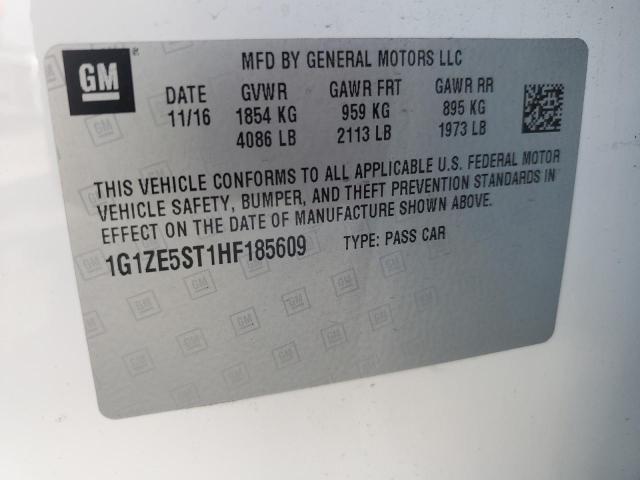 2017 CHEVROLET MALIBU LT - 1G1ZE5ST1HF185609