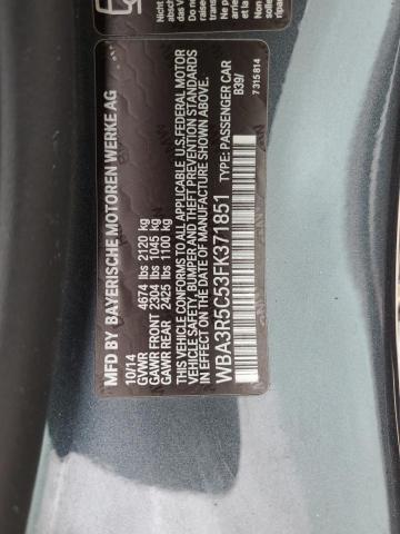 2015 BMW 435 XI WBA3R5C53FK371851