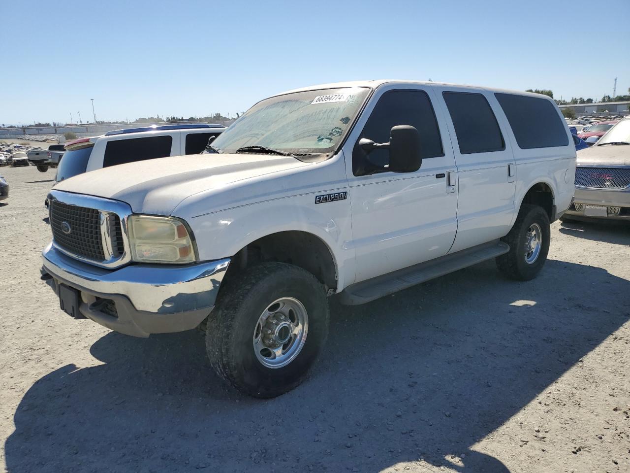 FORD EXCURSION 2001 white 4dr spor diesel 1FMSU43F51EB52019 photo #1