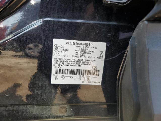 2021 FORD EDGE SEL - 2FMPK4J93MBA15847