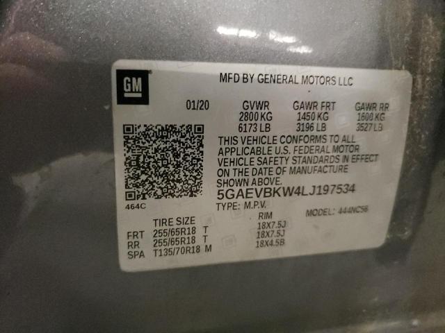 2020 BUICK ENCLAVE PR - 5GAEVBKW4LJ197534