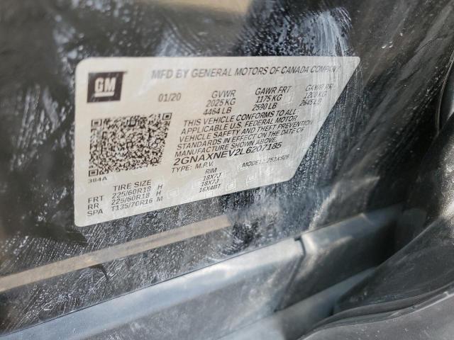 2020 CHEVROLET EQUINOX PR - 2GNAXNEV2L6207185