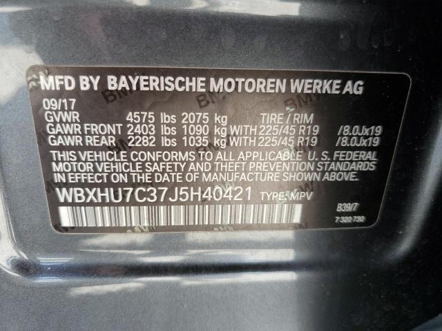 VIN WBXHU7C37J5H40421 2018 BMW X1, Sdrive28I no.14