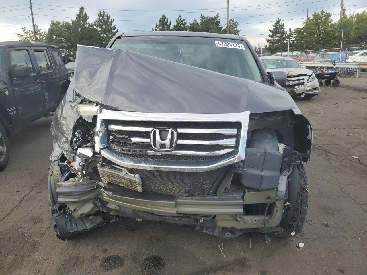 Lot #2882478595 2015 HONDA PILOT EXL