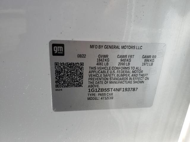 2022 CHEVROLET MALIBU LS - 1G1ZB5ST4NF193787