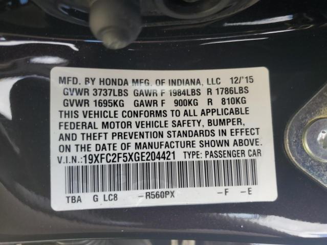2016 HONDA CIVIC LX - 19XFC2F5XGE204421