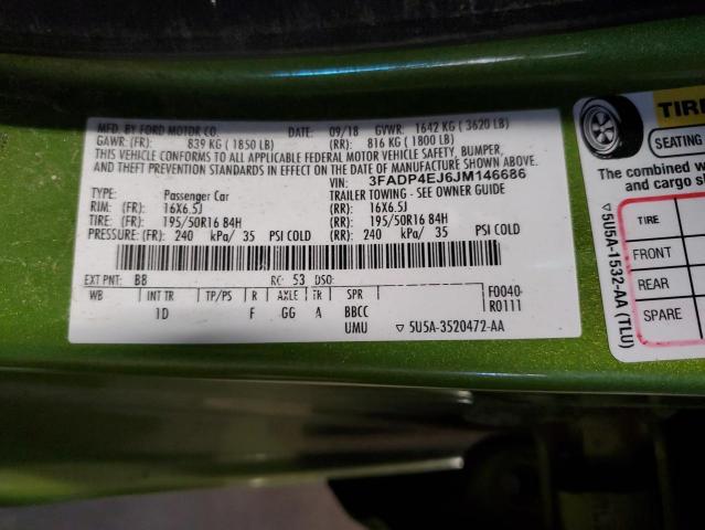 2018 FORD FIESTA SE - 3FADP4EJ6JM146686