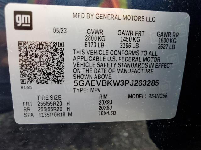 VIN 5GAEVBKW3PJ263285 2023 Buick Enclave, Premium no.13