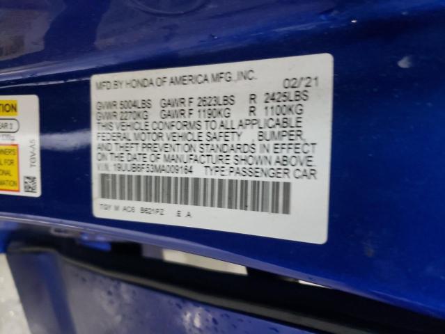 2021 ACURA TLX TECH A - 19UUB6F53MA009164