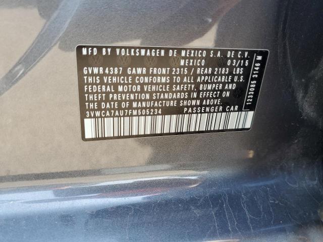 2015 VOLKSWAGEN GOLF SPORT - 3VWCA7AU7FM505234