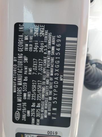 2016 KIA SORENTO LX - 5XYPGDA3XGG154696