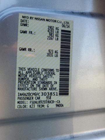 VIN 1N4AZ0CP6FC303851 2015 Nissan Leaf, S no.13