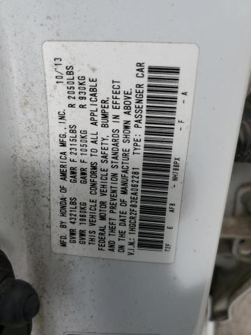 VIN 1HGCR2F83EA062281 2014 Honda Accord, Exl no.12