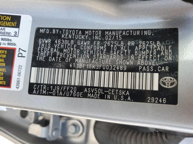 VIN 4T1BF1FK3FU032489 2015 Toyota Camry, LE no.13