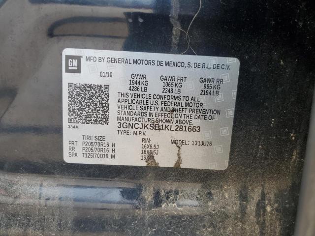 2019 CHEVROLET TRAX LS - 3GNCJKSB1KL281663