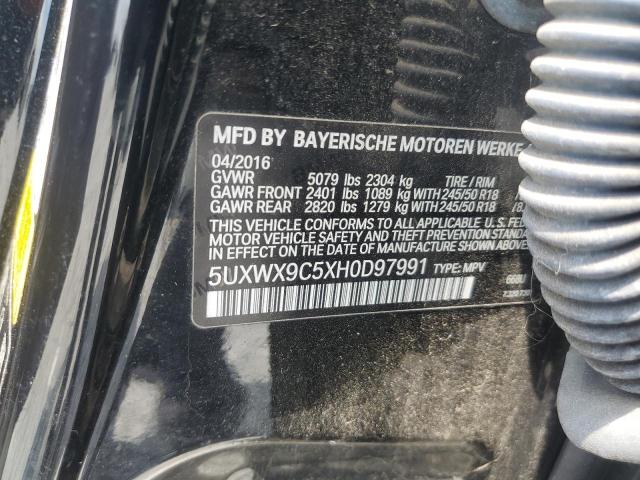 2017 BMW X3 XDRIVE2 - 5UXWX9C5XH0D97991