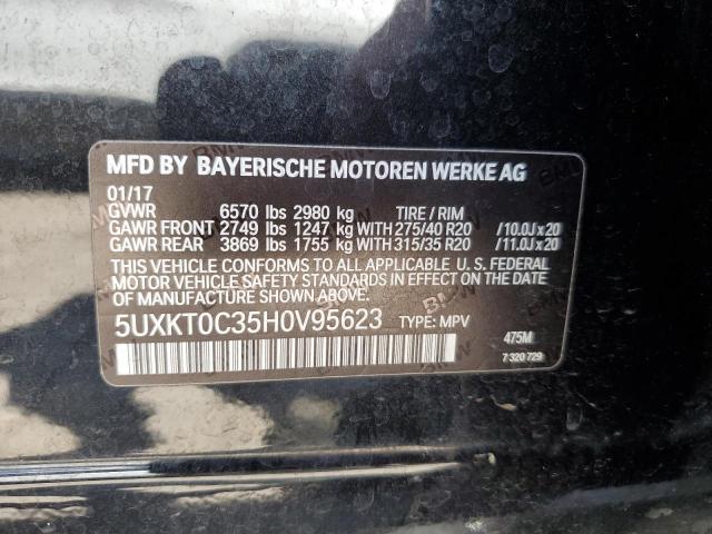 VIN 5UXKT0C35H0V95623 2017 BMW X5, Xdr40E no.14