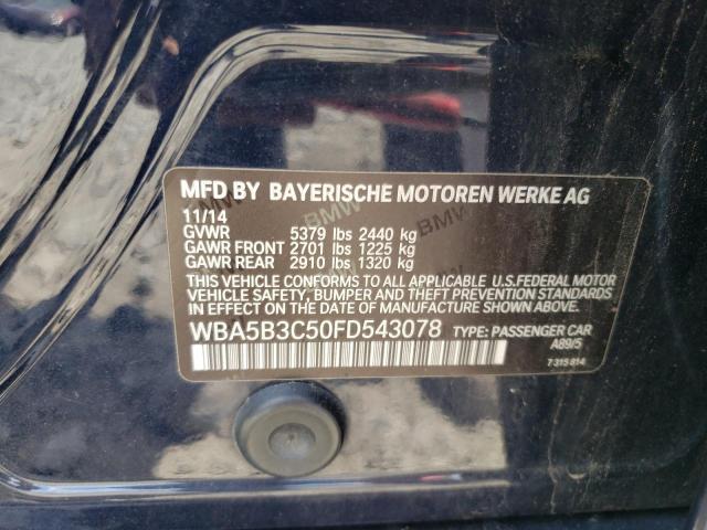 VIN WBA5B3C50FD543078 2015 BMW 5 Series, 535 XI no.12