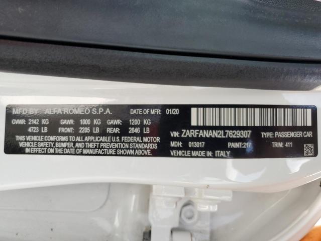2020 ALFA ROMEO GIULIA - ZARFANAN2L7629307