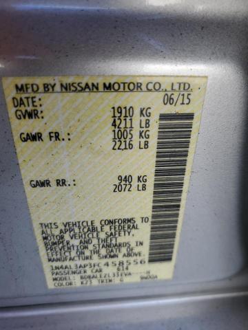 2015 NISSAN ALTIMA 2.5 - 1N4AL3AP3FC458556