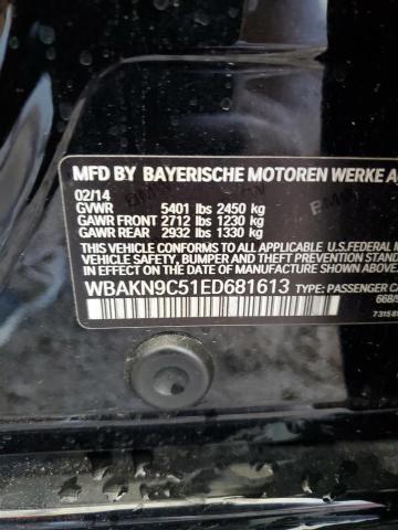 VIN WBAKN9C51ED681613 2014 BMW 5 Series, 550 I no.12