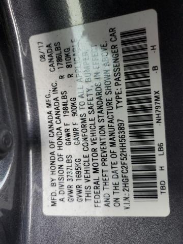 2017 HONDA CIVIC LX - 2HGFC2F52HH563897