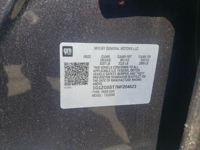 2022 CHEVROLET MALIBU RS - 1G1ZG5ST7NF204623