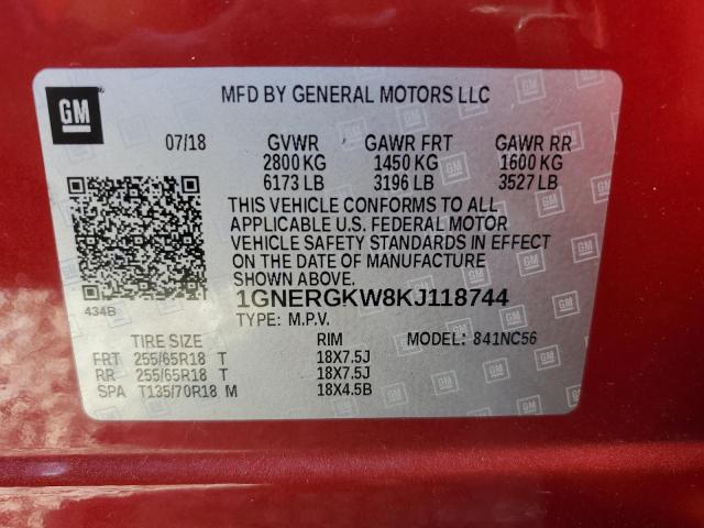 2019 CHEVROLET TRAVERSE L - 1GNERGKW8KJ118744