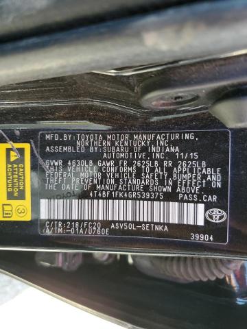 2016 TOYOTA CAMRY LE - 4T4BF1FK4GR539375