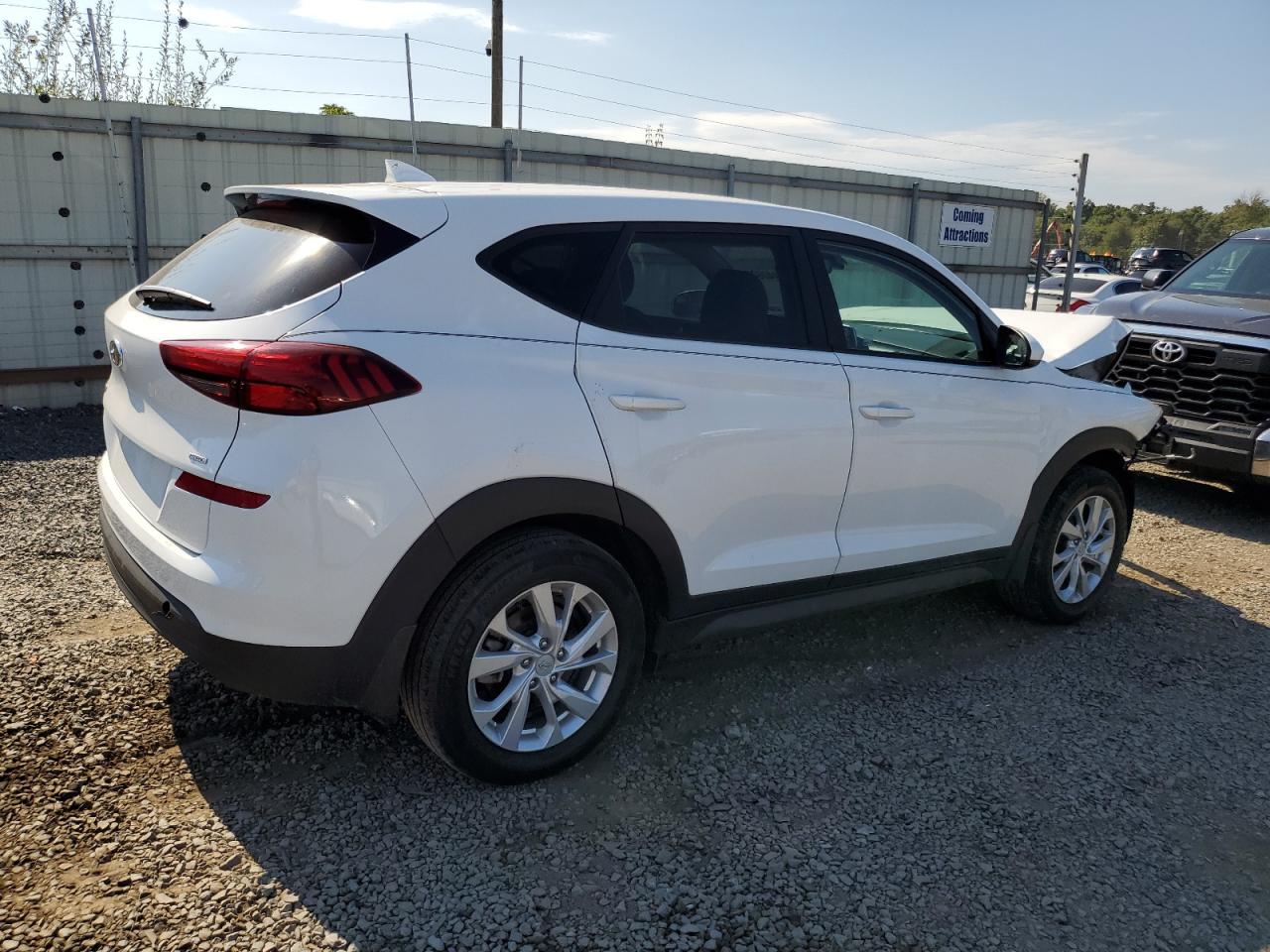 HYUNDAI TUCSON SE 2021 white  gas KM8J2CA46MU318300 photo #4