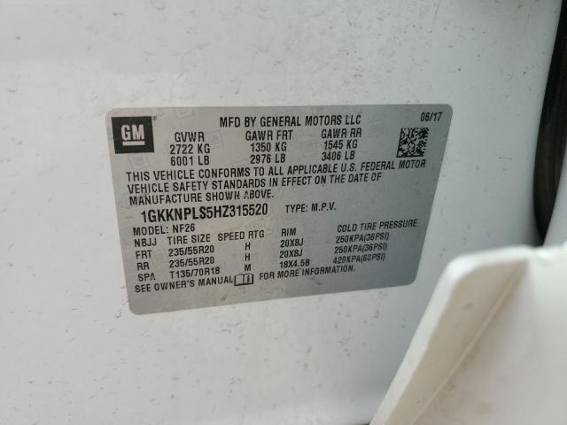 2017 GMC ACADIA DEN - 1GKKNPLS5HZ315520