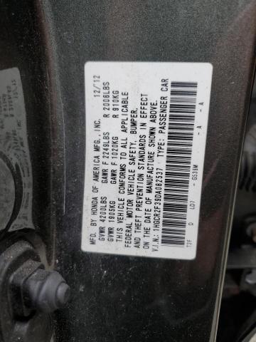 VIN 1HGCR2F39DA082537 2013 Honda Accord, LX no.12