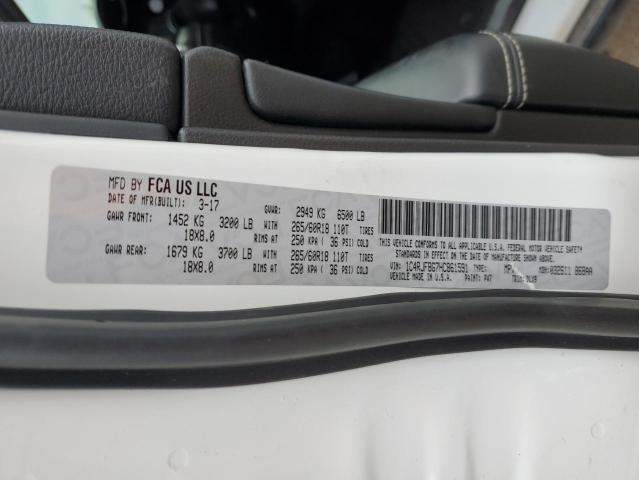 2017 JEEP GRAND CHER - 1C4RJFBG7HC861591