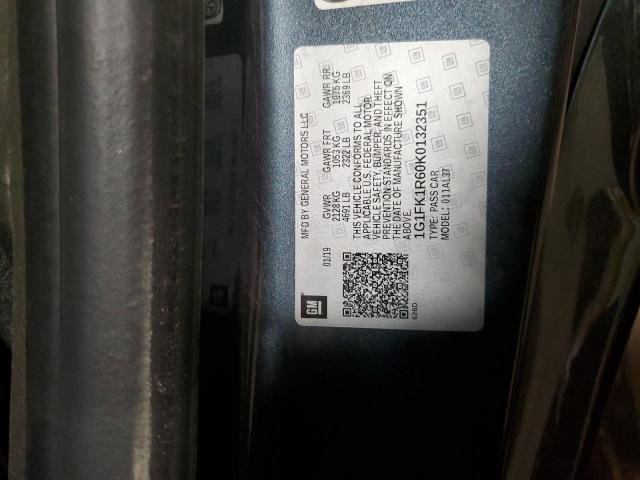 2019 CHEVROLET CAMARO ZL1 1G1FK1R60K0132351