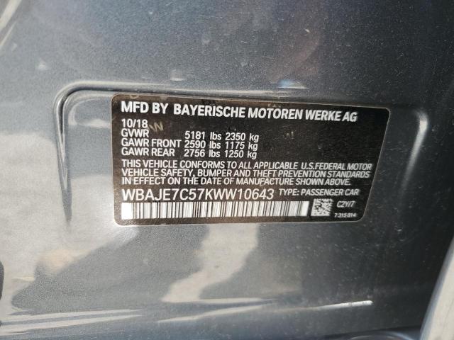 2019 BMW 540 XI - WBAJE7C57KWW10643