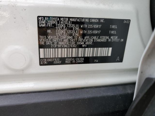 2022 TOYOTA RAV4 LE - 2T3F1RFV3NC278362