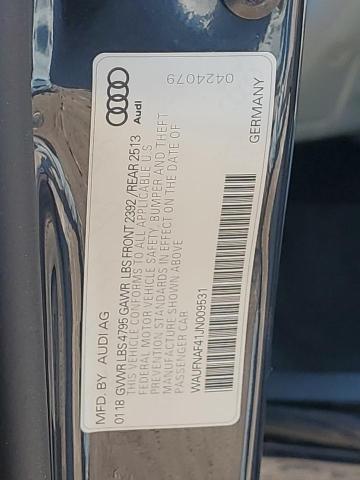 VIN WAUFNAF41JN009531 2018 Audi A4, Prestige no.12