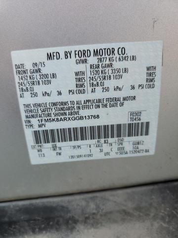 2016 FORD EXPLORER P - 1FM5K8ARXGGB13768