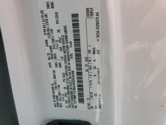 2018 FORD F150 - 1FTMF1CB2JKE63248