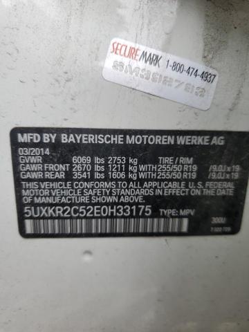 VIN 5UXKR2C52E0H33175 2014 BMW X5, Sdrive35I no.13