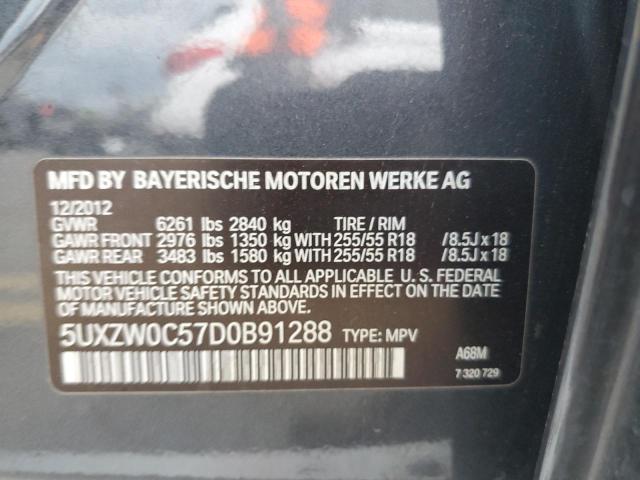 VIN 5UXZW0C57D0B91288 2013 BMW X5, Xdrive35D no.13