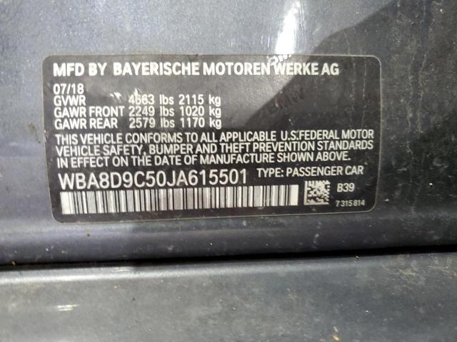 2018 BMW 330 XI WBA8D9C50JA615501