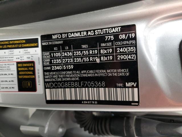 2020 MERCEDES-BENZ GLC 300 4M - WDC0G8EB8LF705368