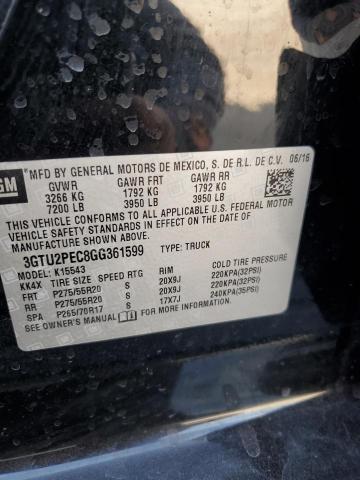 2016 GMC SIERRA K15 - 3GTU2PEC8GG361599