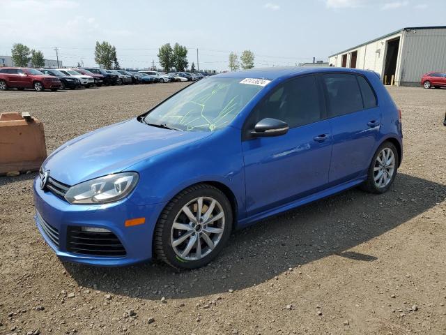 VOLKSWAGEN GOLF R 2013 blue hatchbac gas WVWPF7AJ1DW084099 photo #1