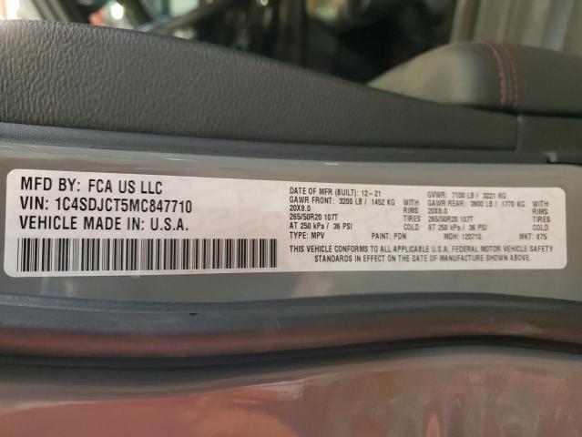 2021 DODGE DURANGO R/ - 1C4SDJCT5MC847710