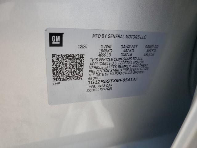 2021 CHEVROLET MALIBU LS - 1G1ZB5STXMF054147
