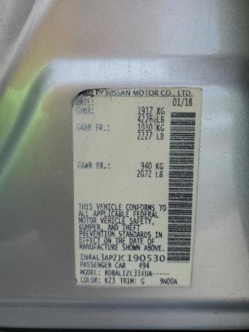 2018 NISSAN ALTIMA 2.5 - 1N4AL3AP2JC190530