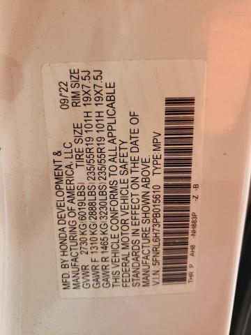 2023 HONDA ODYSSEY SP 5FNRL6H73PB015610