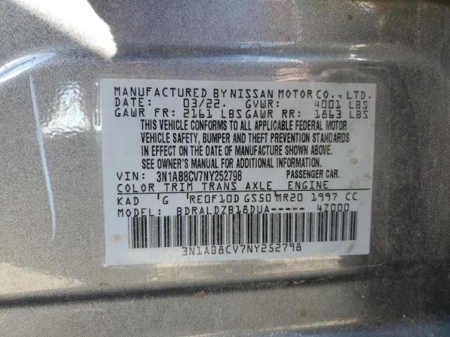 2022 NISSAN SENTRA SV - 3N1AB8CV7NY252798